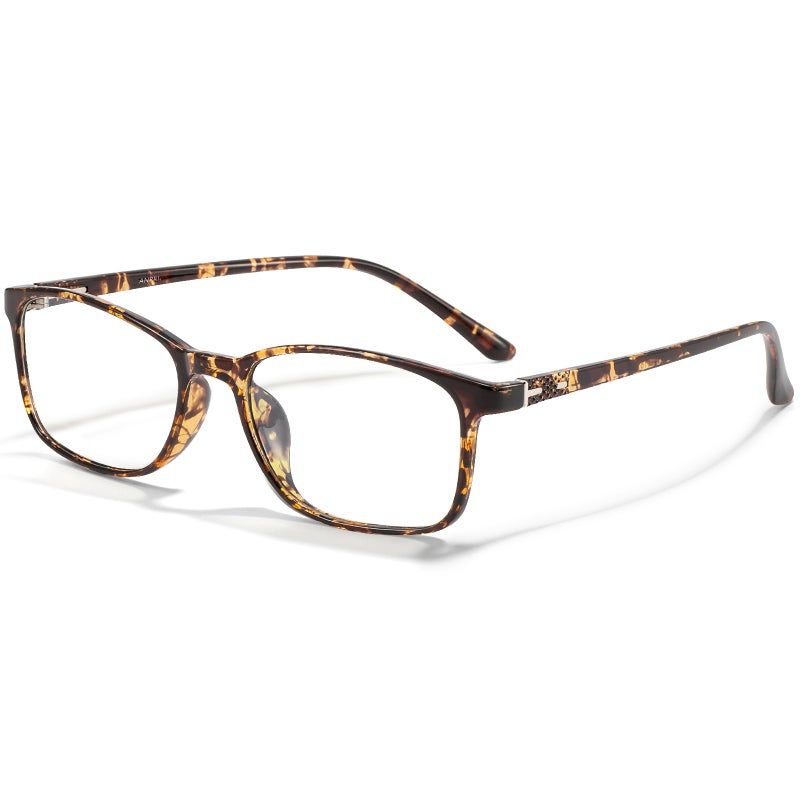 ANRRI Blue Light Blocking Glasses Anti Eyestrain UV Filter Computer Game Eyeglasses Lightweight Tortoise Frame